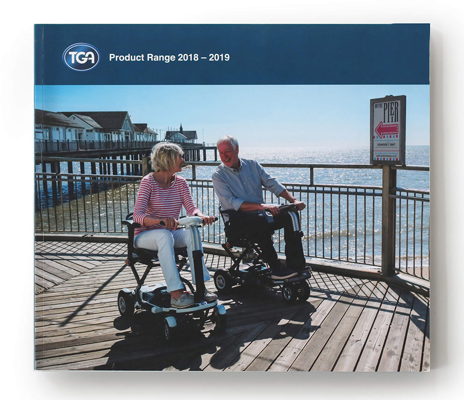 98 page product catalogue illustration 2, part of our work for TGA Mobility
