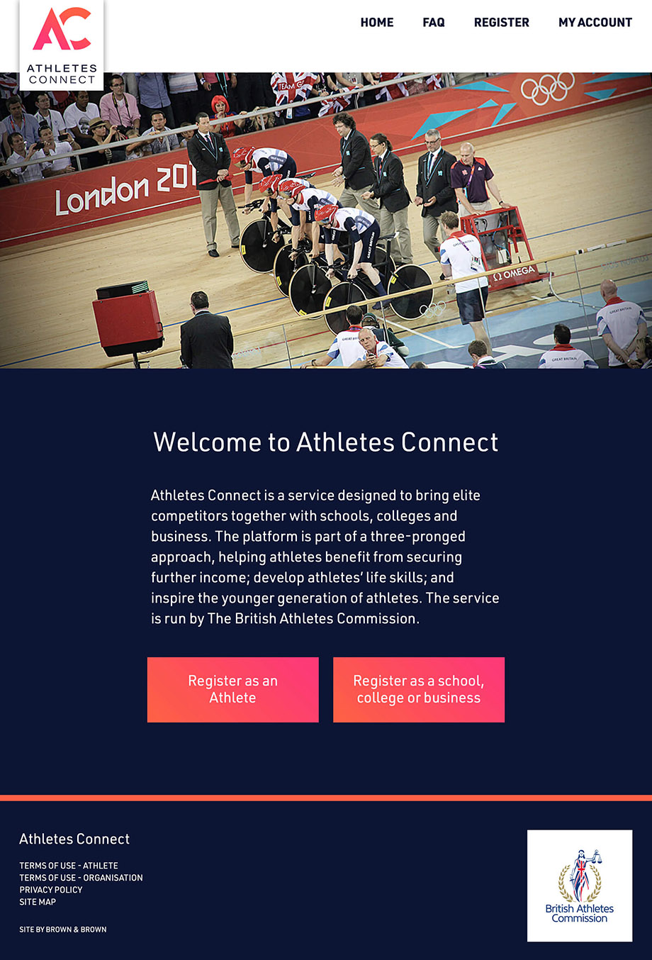Athletes Connect illustration 64, part of our Websites portfolio